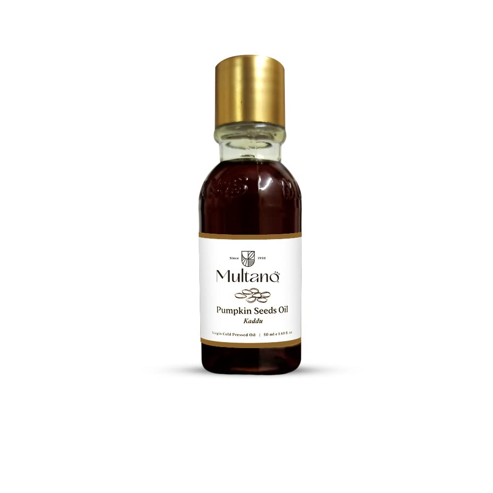 Organic Cold Pressed Pumpkin Seed Oil for Hair Growth & Skin Care - 100% Pure Undiluted Carrier Oil for Nails, Lips & Face Moisturizer | Natural Treatment for Dry Scalp & Anti-Aging | Perfect for DIY Beauty Recipes & Massage Therapy (50ml)