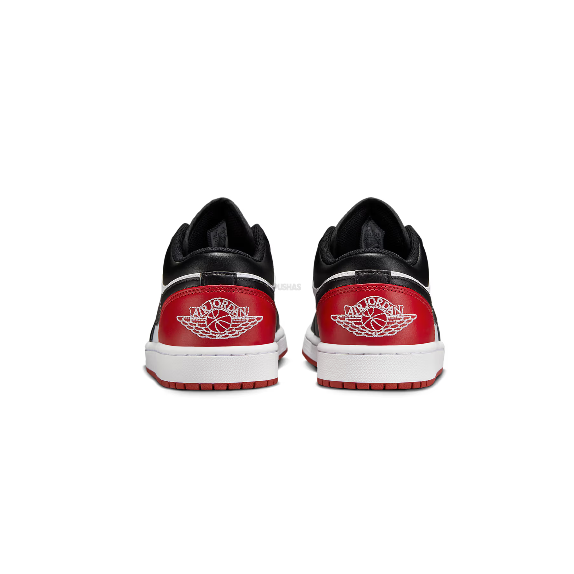 Air Jordan 1 Low 'Bred Toe 2.0' Sneakers (2023) - Men's Basketball Shoes for Casual Wear & Street Style