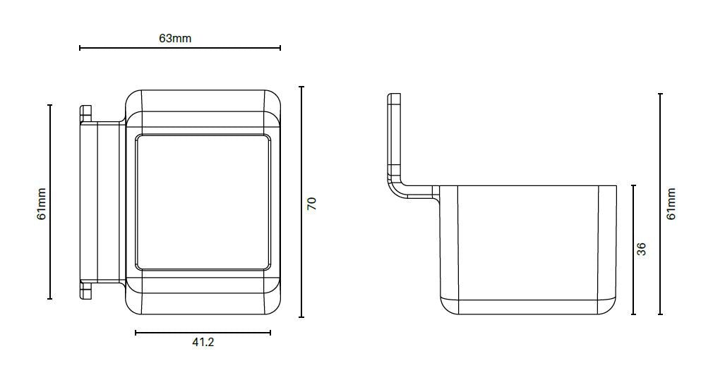 Zeus Security Brackets - DETE Spec (Pack of 4) - Heavy Duty Mounting Hardware for Home & Commercial Security Systems
