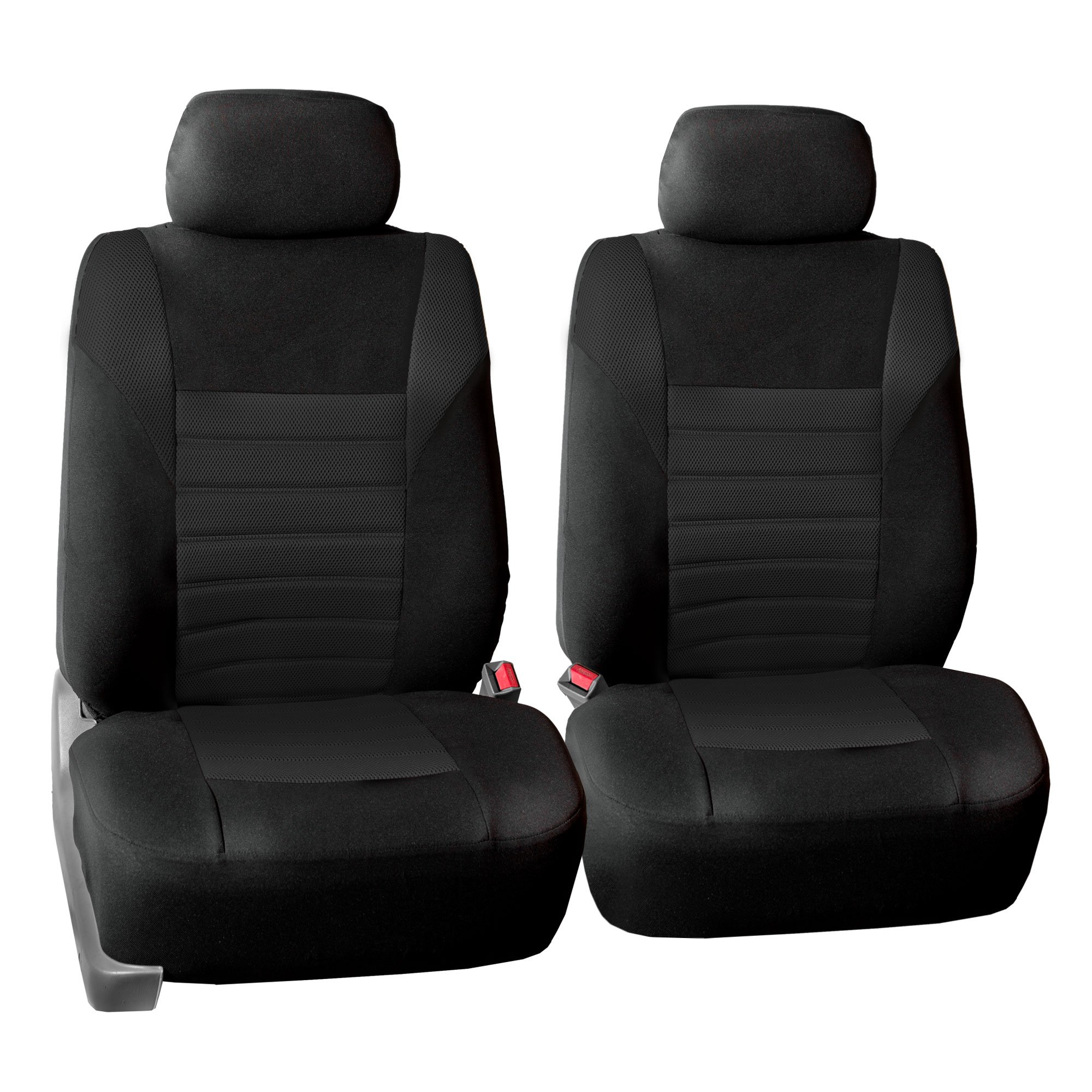 TLH 3D Air Mesh Car Seat Covers - Black, Universal Fit for Cars & SUVs - Perfect for Comfort & Style