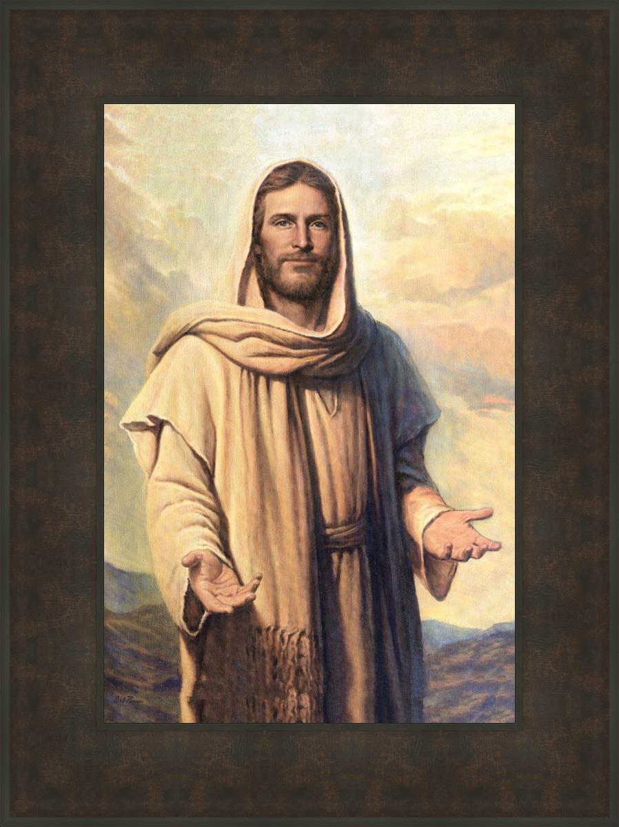 Abide With Me by Del Parson - Inspirational Christian Wall Art for Home & Church Decor - Perfect for Living Rooms, Bedrooms & Worship Spaces
