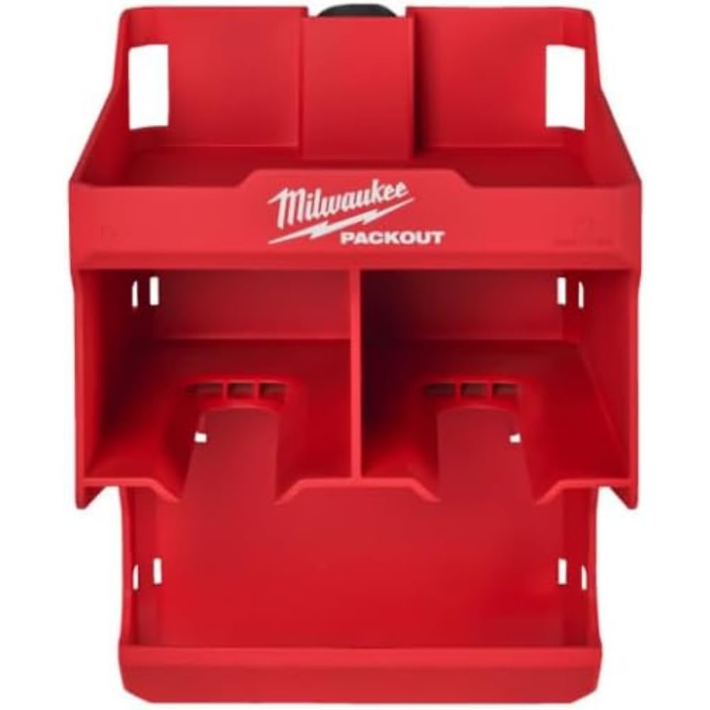 Milwaukee Packout 4932480712 Screwdriver Storage Organizer Case - Red Tool Box for Professional Mechanics & DIY Home Improvement Projects | Workshop, Garage & Job Site Organization