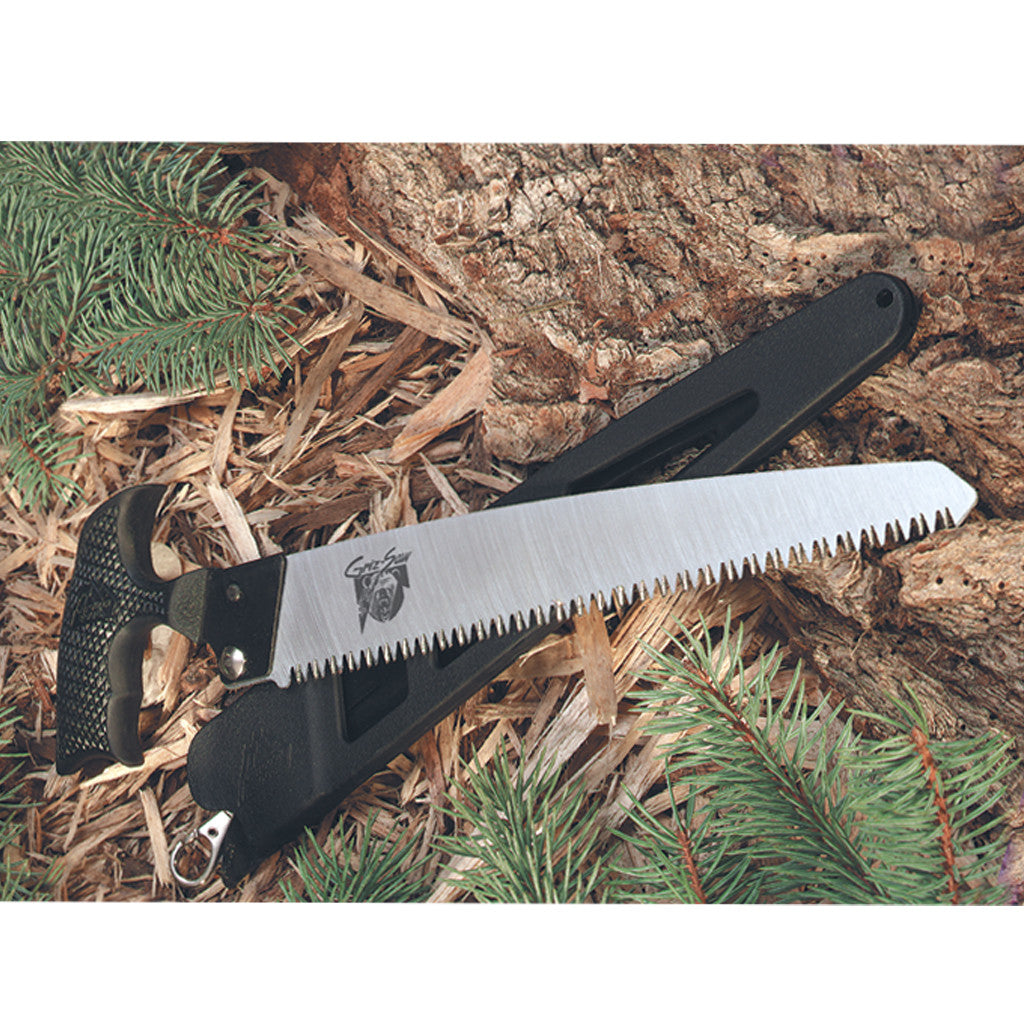 Outdoor Edge Griz Saw - Folding Survival Saw for Camping, Hunting & Bushcraft - Portable Hand Saw for Wood Cutting & Outdoor Adventures