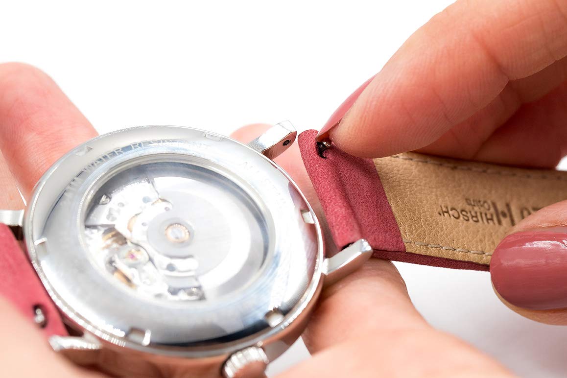 Hirsch Birch Vegan Watch Strap - Flexible Refined Birch Wood Watch Band with Premium Natural Rubber Core - Quick Release Leather-Free Watch Strap for Men & Women - Perfect for Eco-Friendly Fashion, Outdoor Adventures & Business Casual Wear