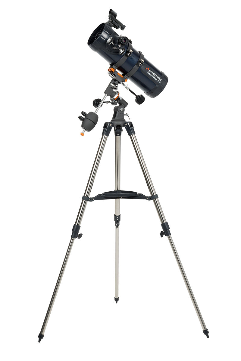 Refurbished Celestron AstroMaster 114EQ Reflector Telescope for Adults & Beginners - Perfect for Stargazing, Astronomy Learning & Backyard Observation