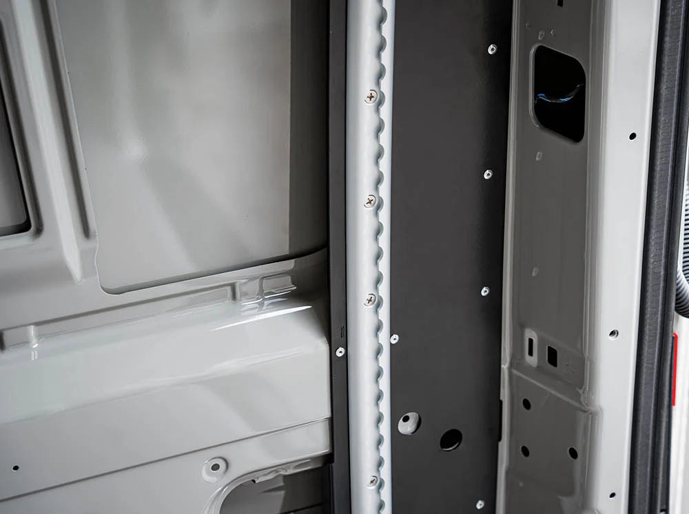 Flatline Van Co Bed Bracket L Track Kit for 2019+ Mercedes Sprinter Van - Heavy Duty Vehicle Storage Solution for Camping & Road Trips