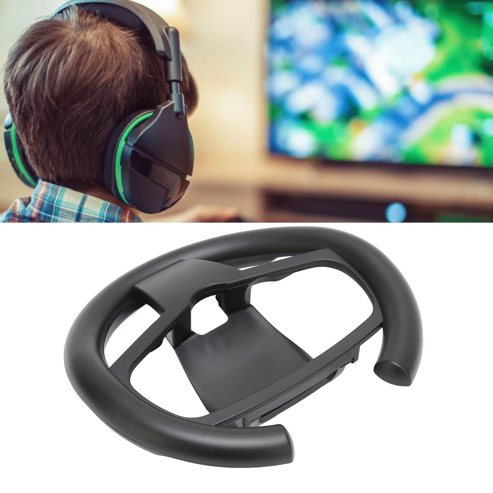 Mini Portable Racing Steering Wheel for Gaming - Flexible Grip PC Steering Wheel Controller with PS5 Cutout | Perfect for PS5, Xbox & PC Racing Games | Enhance Your Gran Turismo, Forza & F1 Gaming Experience