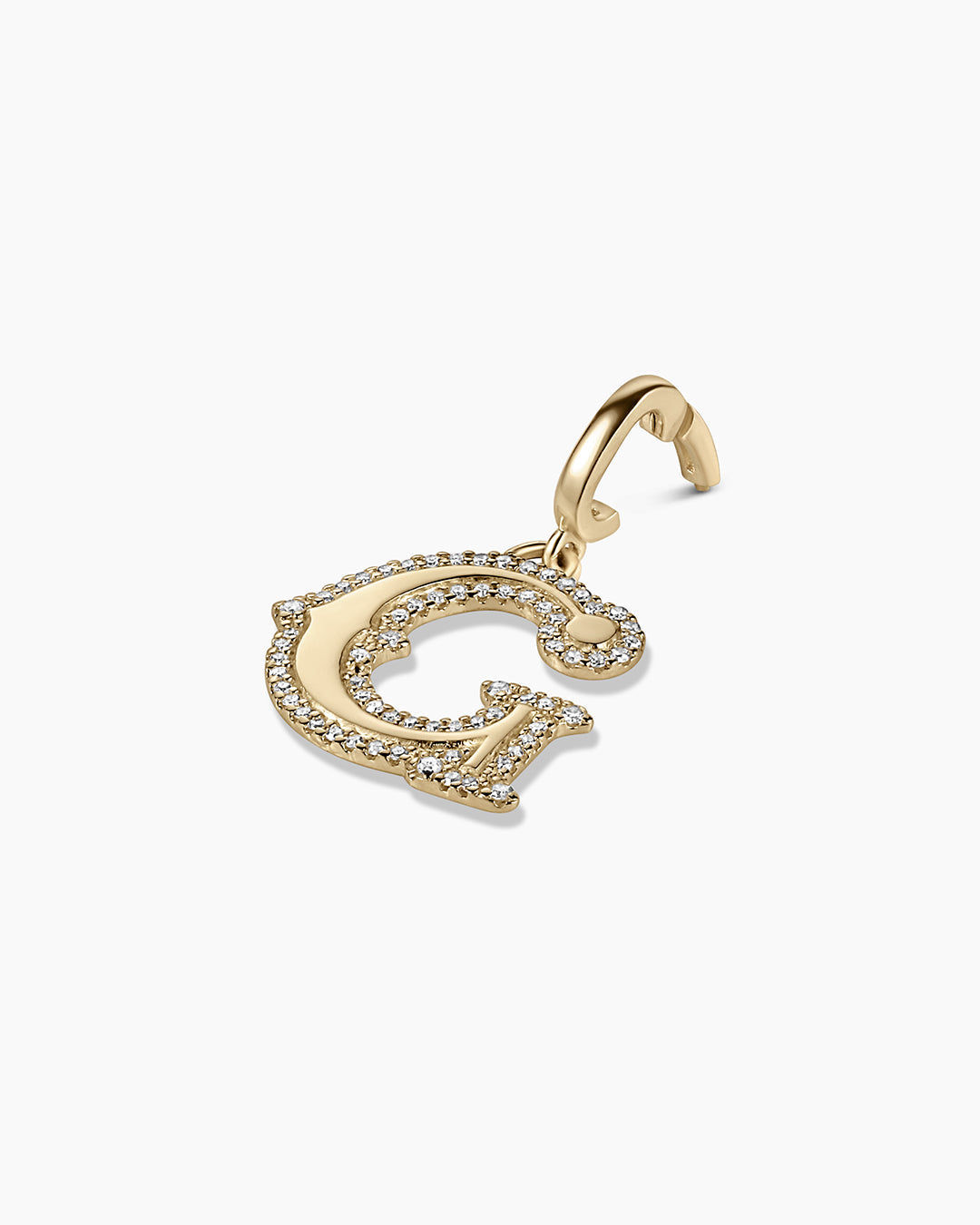 Diamond Era Alphabet Charm Pendant - A-Z Initial Letter Necklace for Women, Personalized Jewelry Gift for Her - Perfect for Birthdays, Anniversaries, and Special Occasions