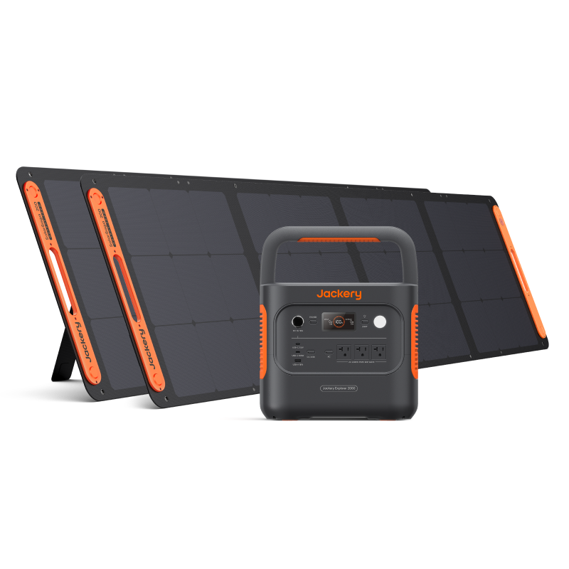 Jackery Solar Generator 2000 v2 - Portable Power Station with Solar Panel for Camping, RV, Emergency Backup & Off-Grid Living | 2000W Pure Sine Wave Inverter