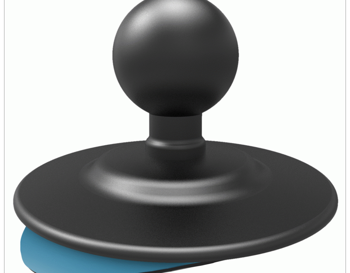 1 Adhesive Ball Mount - Strong Sticky Suction Cup for Phone, GPS & Dashboard Accessories - Perfect for Car, Home & Office Use