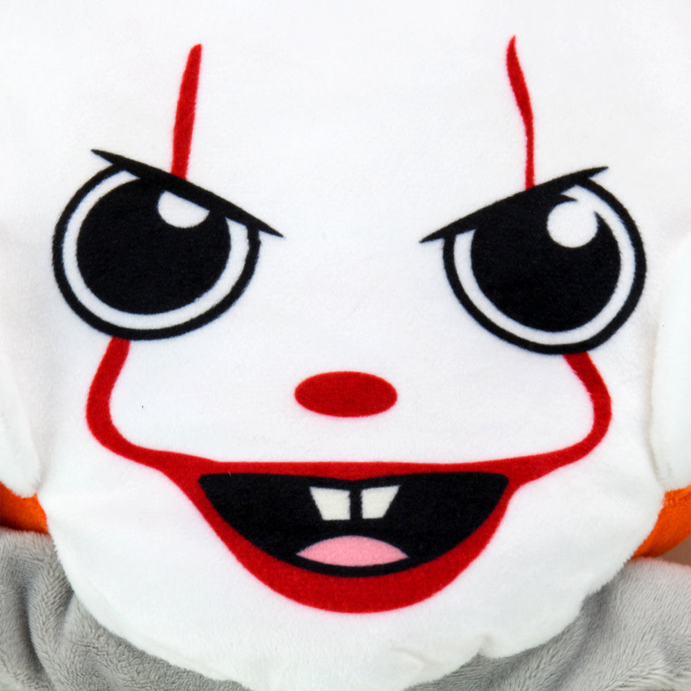 Pennywise IT Clown Plush Toy - Soft & Cuddly Horror Collectible for Fans - Perfect for Halloween Decor, Cosplay, and Movie-Themed Gifts