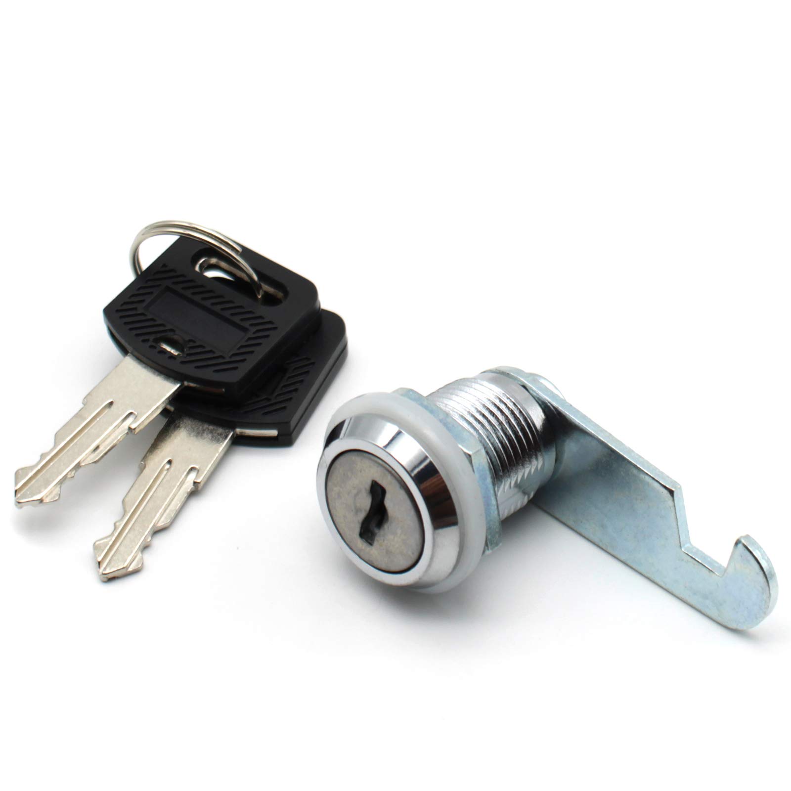 2-Pack Cam Lock Replacement for Tool Boxes, Switch Cabinets & Distribution Boxes - Durable Silver Metal Accessories | Secure Storage Solutions for Workshops, Garages & Industrial Use
