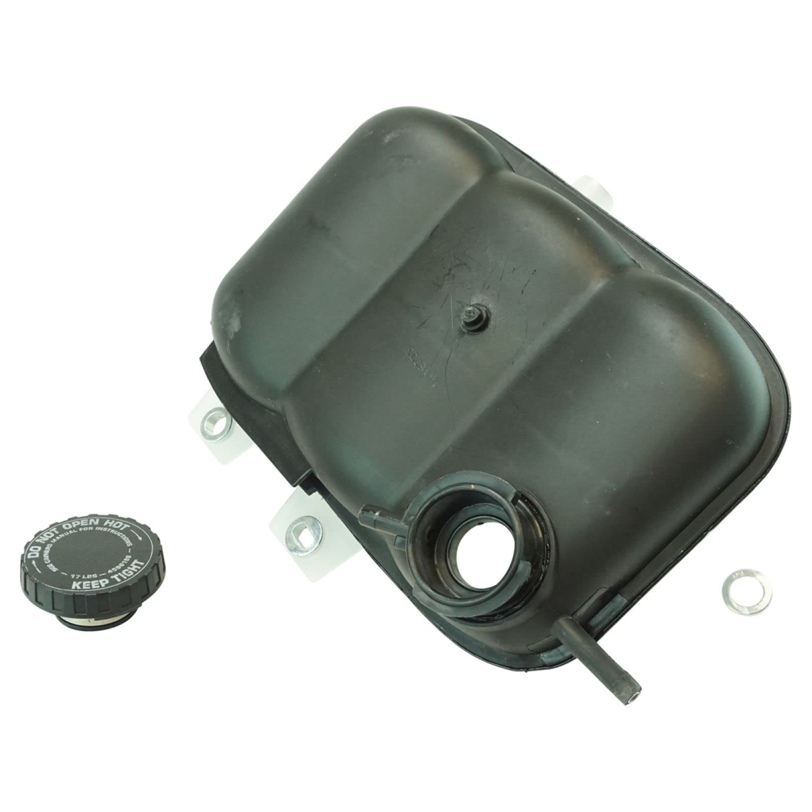 Dodge Ram Pickup Radiator Coolant Overflow Bottle Reservoir Tank with Cap - Replacement Part for Engine Cooling System - Perfect for Off-Roading & Heavy-Duty Towing