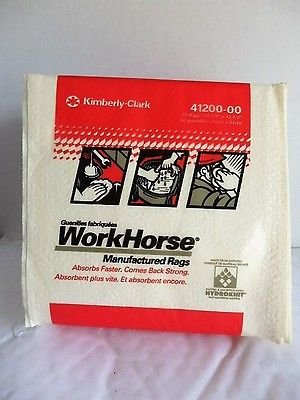 KIMBERLY-CLARK WYPALL X70 WORKHORSE Industrial Wipes - White, 12½
