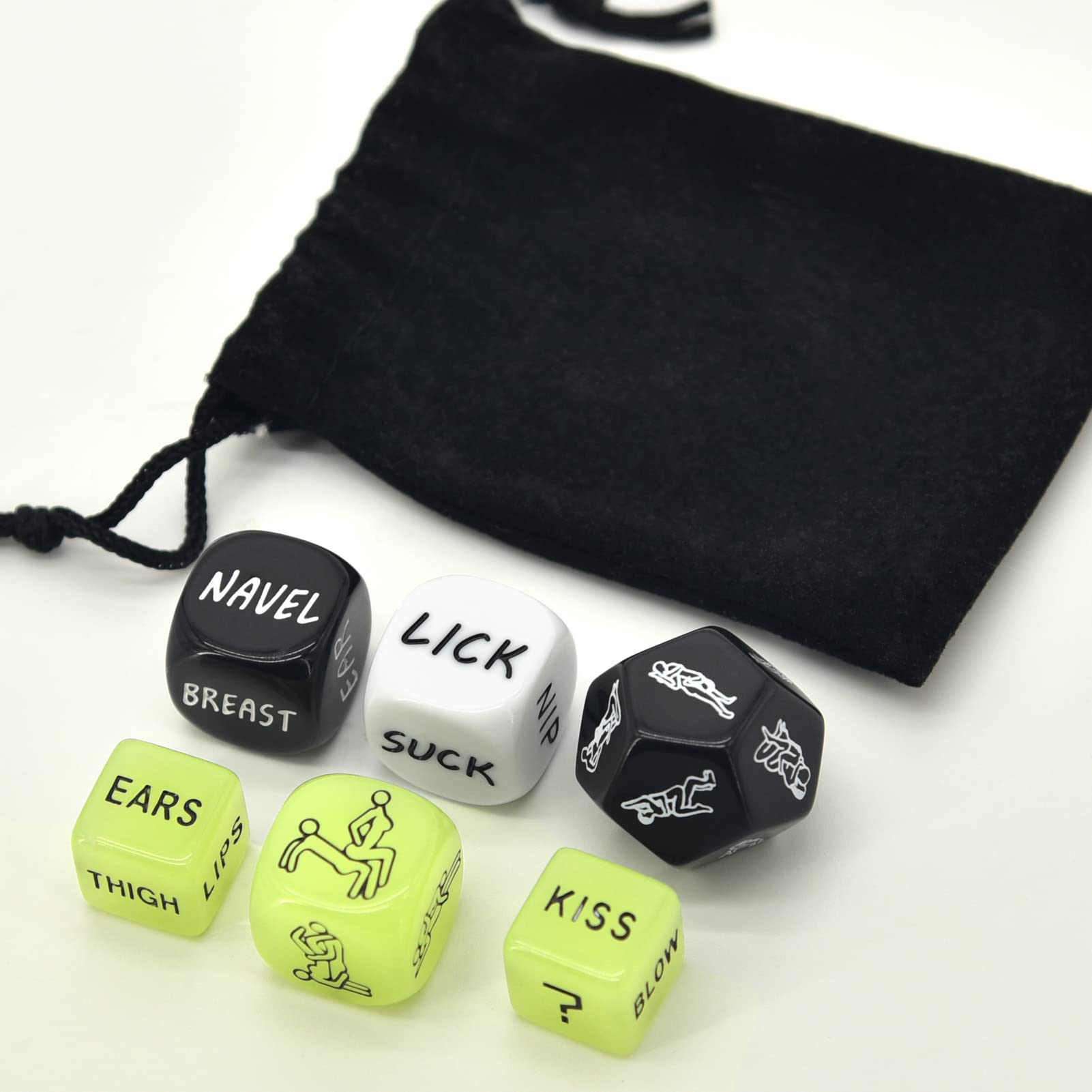 Romantic Couple Sex Dice Game - Naughty Position Dice for Foreplay & Intimacy | Adult Sex Toy for Couples, Lovers & Spice Up Your Bedroom Fun