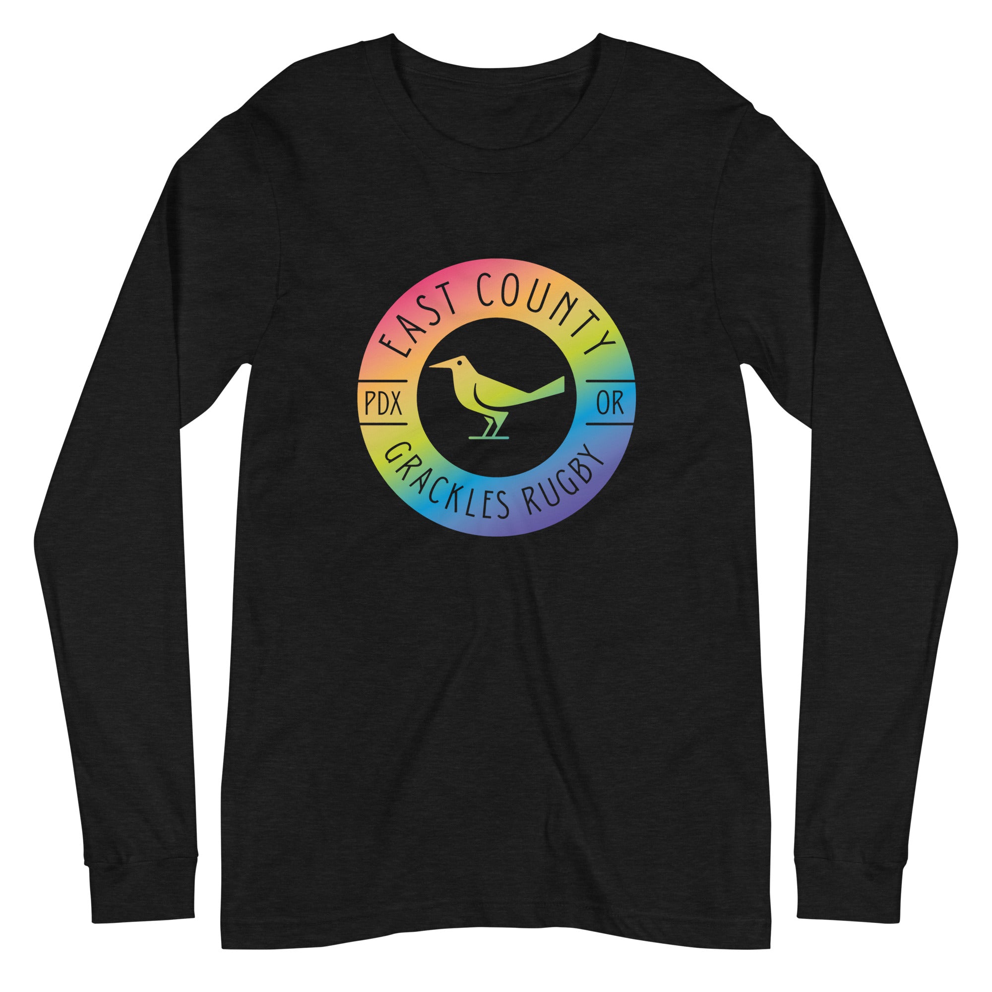 East Co. Grackles Long Sleeve Social T-Shirt - Trendy Graphic Tee for Men & Women - Perfect for Casual Wear, Street Style & Social Events