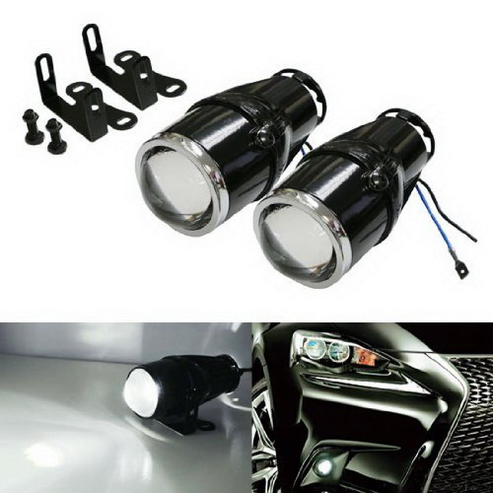 2.25 Inch Bullet Projector Fog Lights - Universal Fit for Cars, SUVs, Trucks & Motorcycles - Durable LED Auxiliary Lights for Off-Road, Night Driving & Bad Weather Conditions