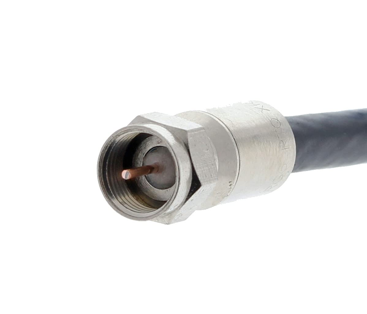 IDEAL Electrical 92-656 RTQ XR RG-6 F Compression Connectors - Male F Connectors for Cable & Satellite TV (100-Pack Jar) - Perfect for Home Theater & Digital Signal Installations