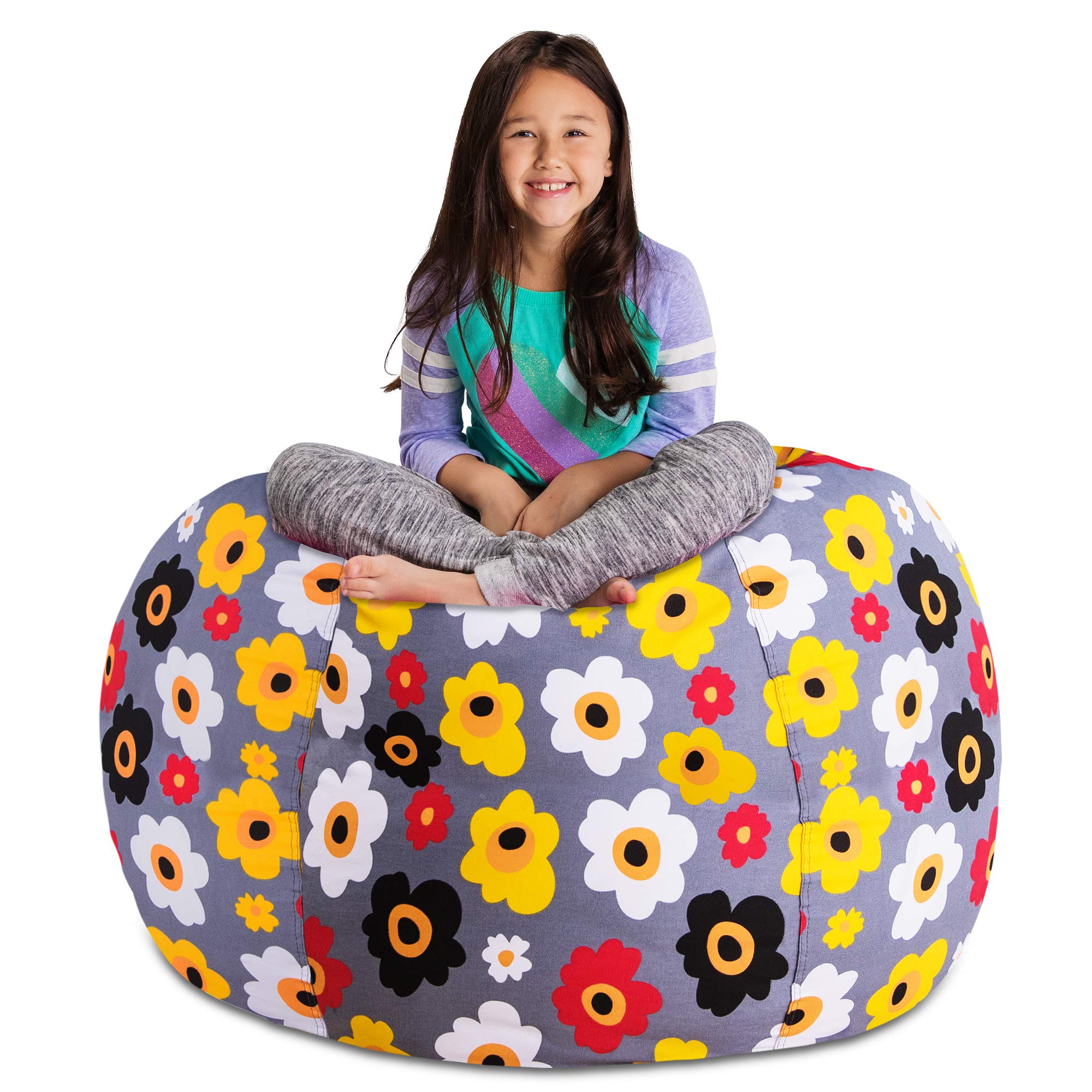Posh Kids Stuffed Animal Storage Bean Bag Chair Cover - Large 48