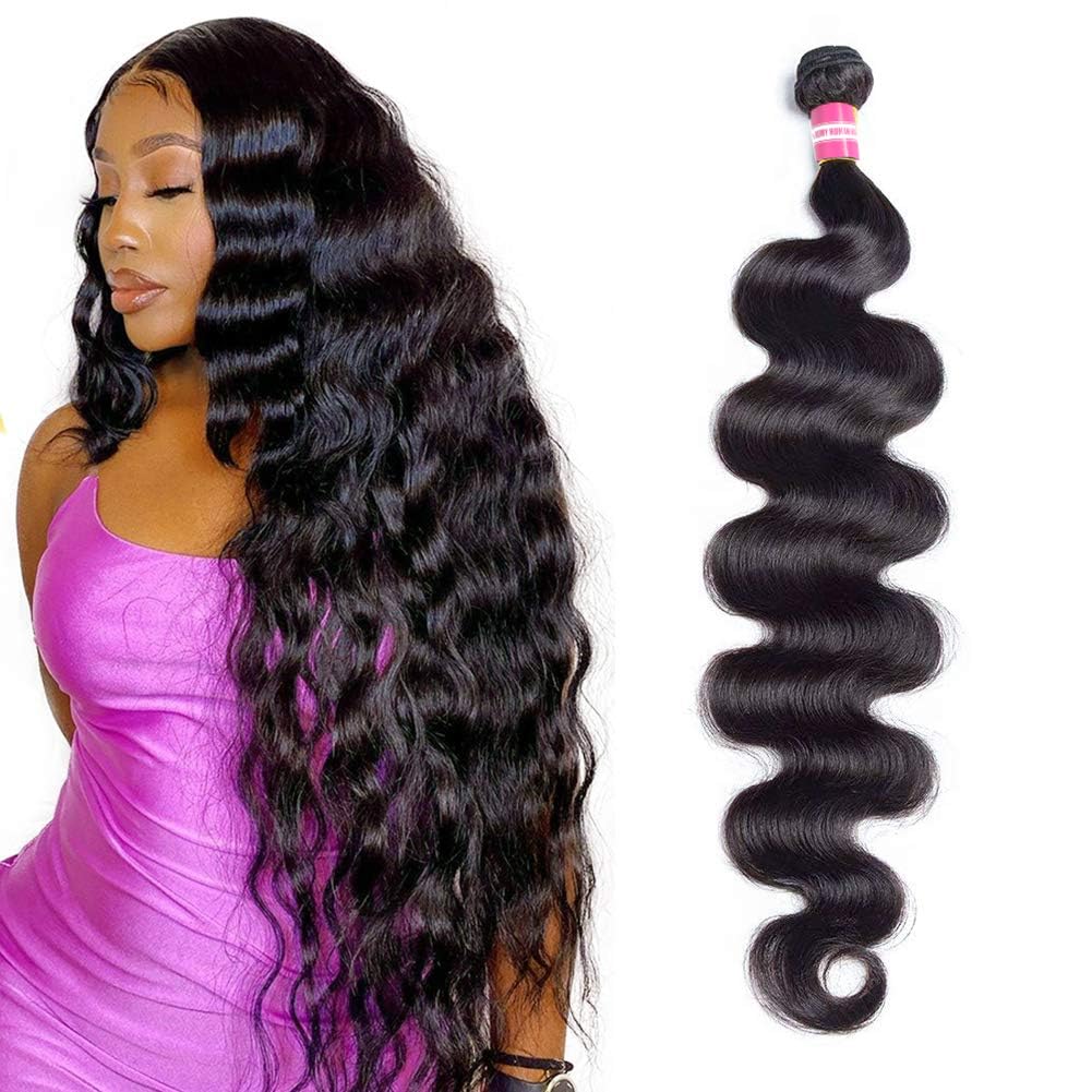 36 Inch Brazilian Virgin Human Hair Bundles - 100% Unprocessed Body Wave 12A Grade Hair Extensions for Long Natural Look | Perfect for Daily Wear, Parties & Special Occasions