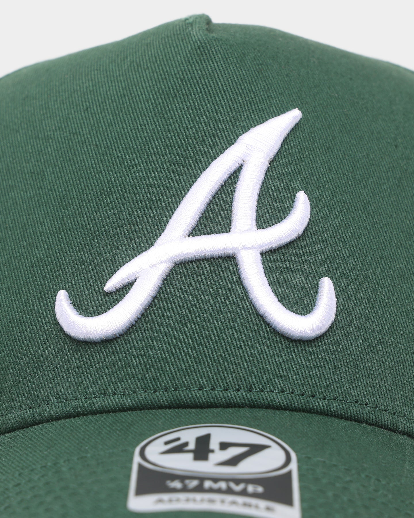47 Brand Atlanta Braves Sure Shot 47 MVP DT Snapback Dark Green/Grey Adjustable Baseball Cap - Perfect for Sports Fans, Game Days & Casual Outfits