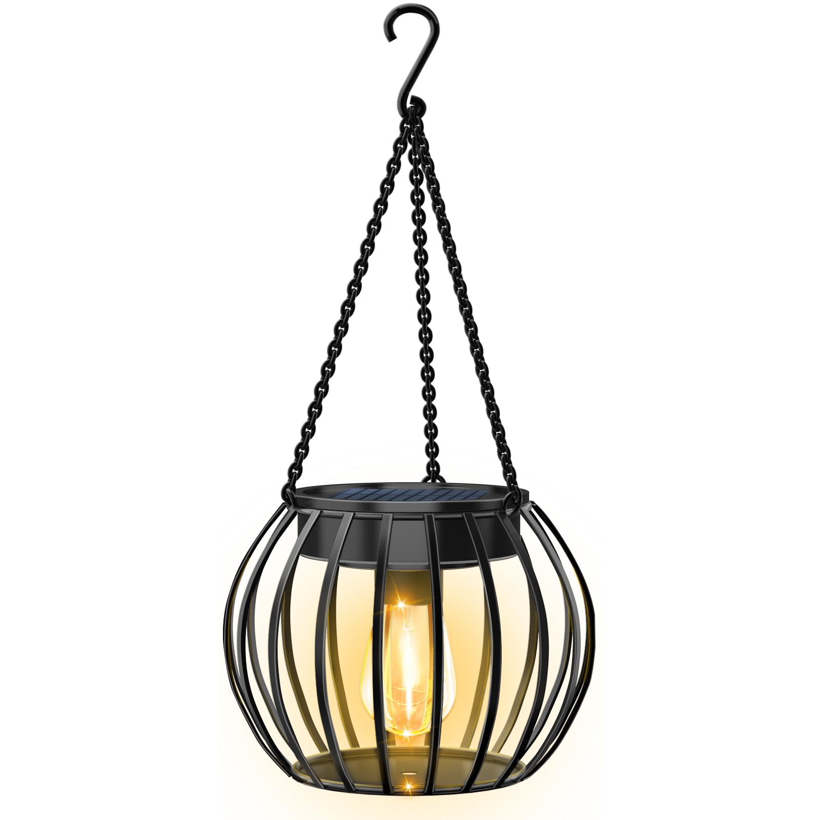 UBright Solar Outdoor Lights - Upgraded Waterproof Hanging Solar Lanterns for Garden, Yard, Patio & Pathway | Decorative Solar Lighting for Outdoor Parties, Camping & Evening Ambiance