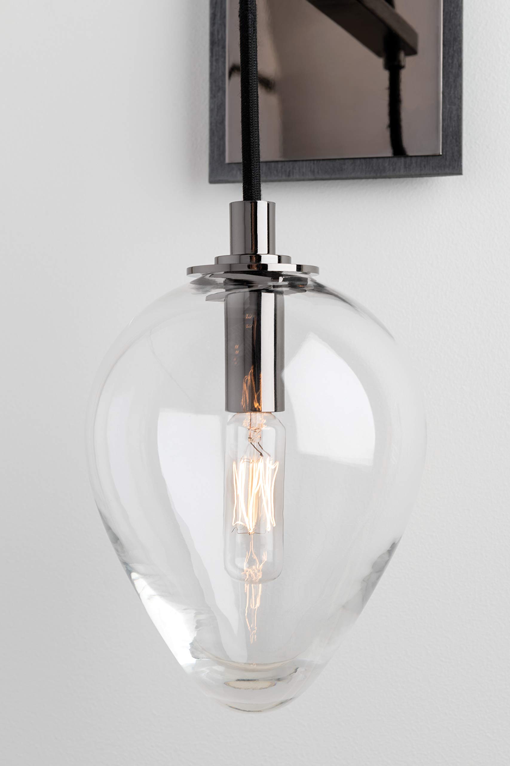 Troy Lighting B6201 Brixton Single Light Wall Sconce - Modern Wall Mount Fixture for Bedroom, Living Room, or Hallway Lighting