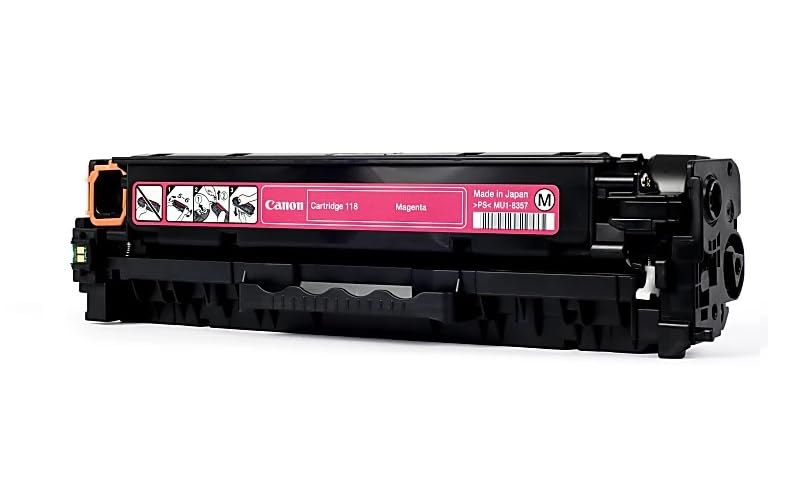 Canon 118 (2660B001) Magenta Toner Cartridge - 2,900 Page Yield - OEM Compatible for Printers | Perfect for Office Printing & High Volume Documents