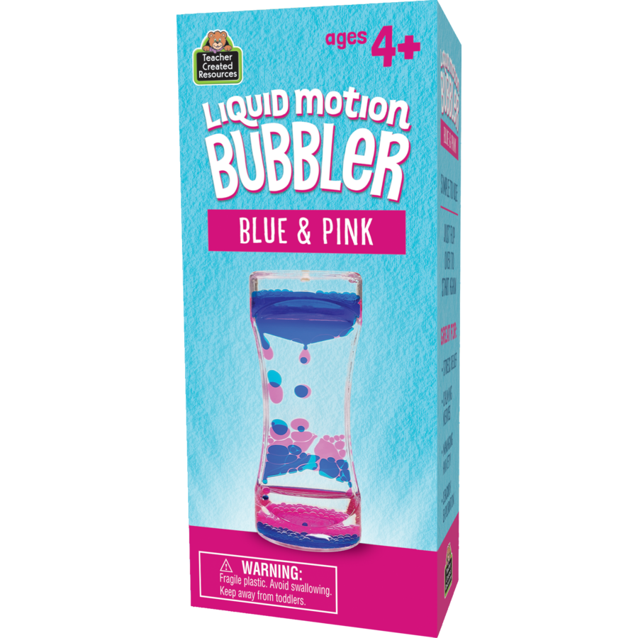 Colorful Liquid Motion Bubbler - Blue & Pink Sensory Toy for Stress Relief & Focus - Perfect for Office Desk, Kids Playroom & Meditation Space