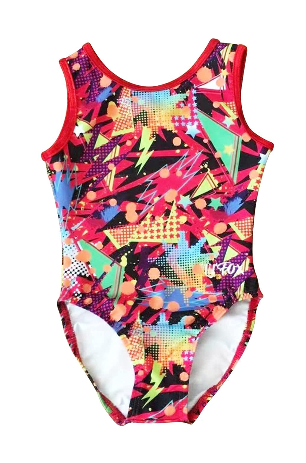 LIL'FOX Girls Gymnastics Leotards - Kids Dance, Tumbling & Acrobatics Wear - Perfect for Ballet, Cheerleading & Gym Practice
