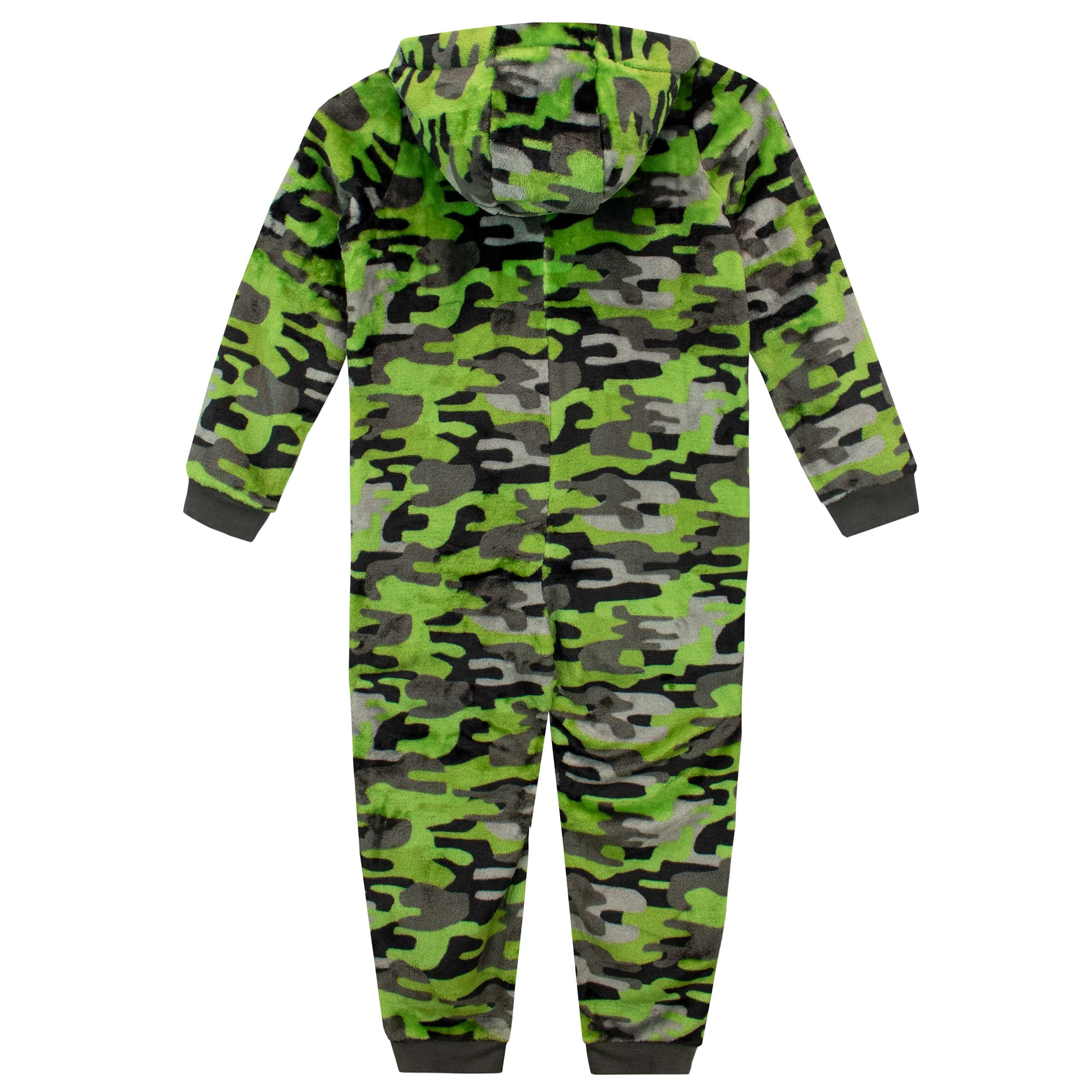 Harry Bear Boys Fleece Onesie Pajamas - Camo Print Sleepwear for Boys Ages 5-13 - Cozy Winter Pajamas for Sleepovers & Family Movie Nights