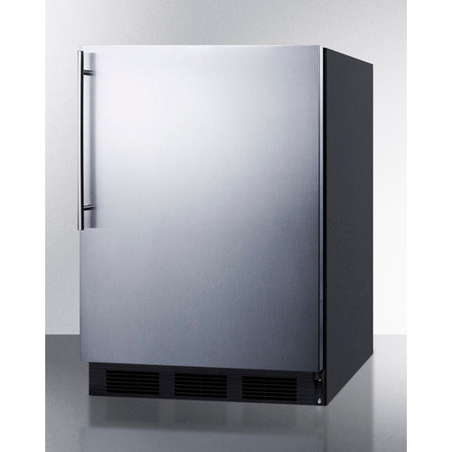 Accucold 24-Inch Wide Built-In All Refrigerator with Auto Defrost & Stainless Steel Door - FF6BK7SSHV - Perfect for Kitchens, Basements, Garages, and Commercial Spaces