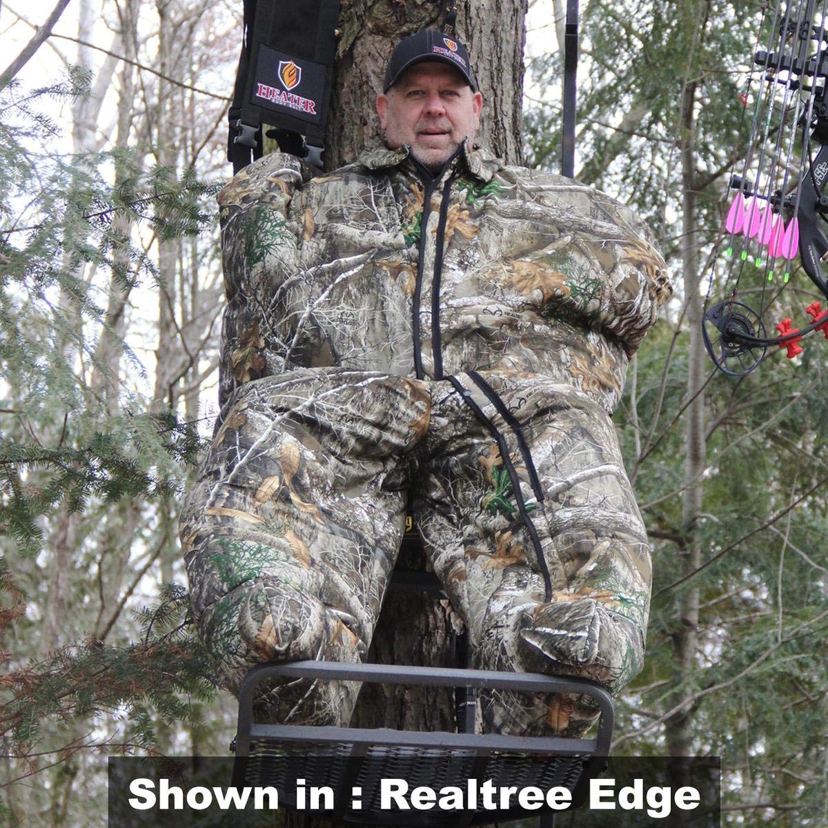 BrandName Heater Body Suit - Mossy Oak Country Camo, Size LW (515-MOC-LW) | Insulated Hunting Suit for Cold Weather, Waterproof & Windproof Outdoor Gear for Deer Hunting & Ice Fishing