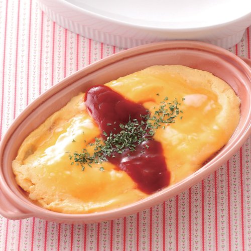 Arita Ware Kurutto Microwave Omelet Maker - Thin Red Ceramic Egg Cooker for Quick Breakfast & Healthy Meals | Perfect for Home, Office, or Dorm Use