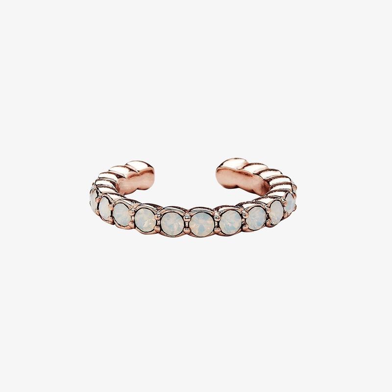 Elegant Opal Stone Ear Cuff - Dainty Non-Pierced Earring for Women | Perfect for Parties, Weddings & Everyday Wear