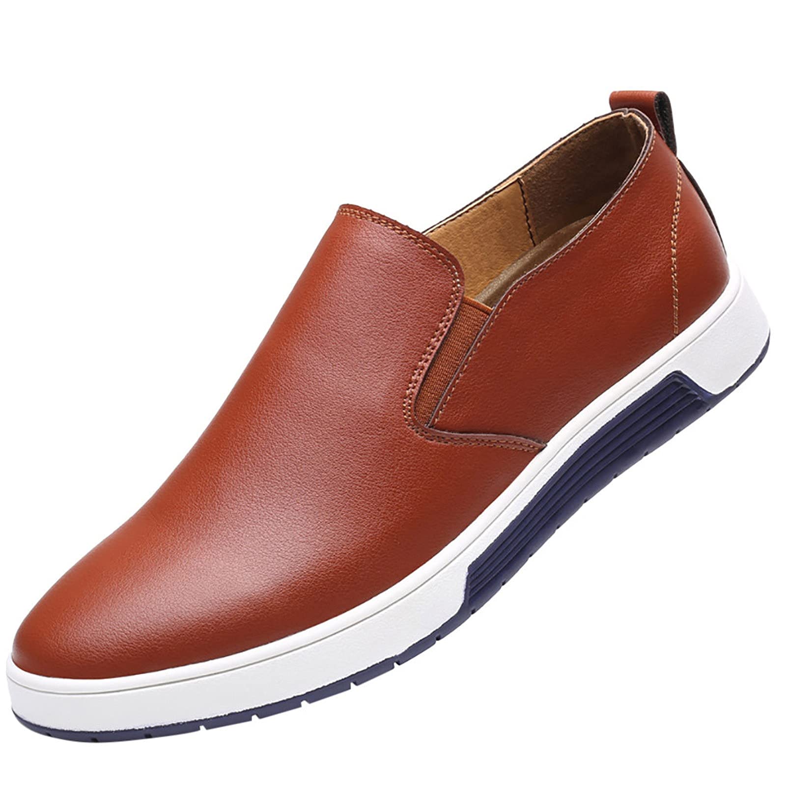 Premium Men's Leather Dress Shoes - Business Formal Slip-Resistant Loafers for Office & Wedding | Comfortable & Stylish Men's Footwear for Work, Parties & Special Occasions