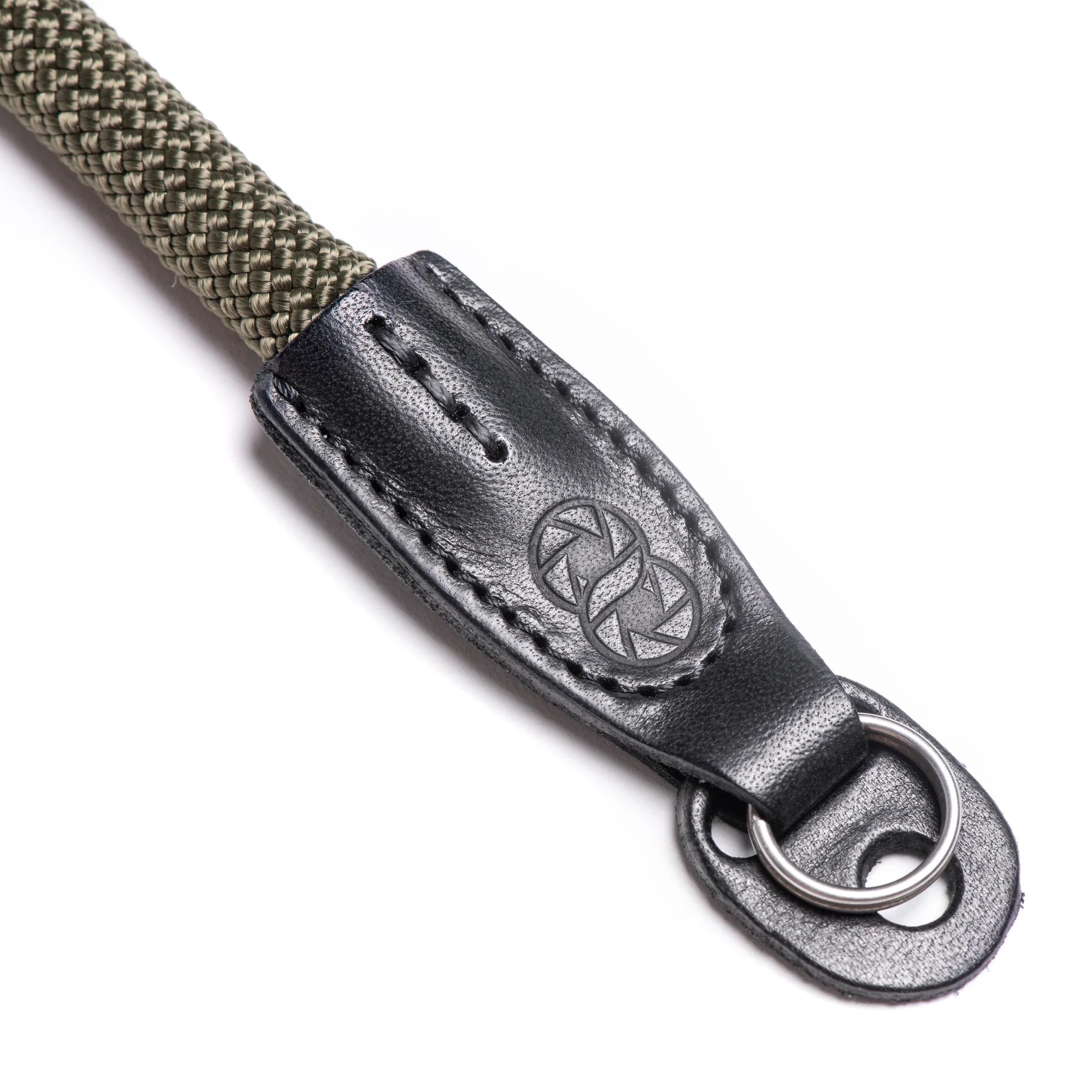Cooph Rope Camera Strap with Split Ring - 45.3 Inch (115cm) Adjustable Neck Strap for DSLR/Mirrorless Cameras - Durable Army Green Design for Travel & Outdoor Photography