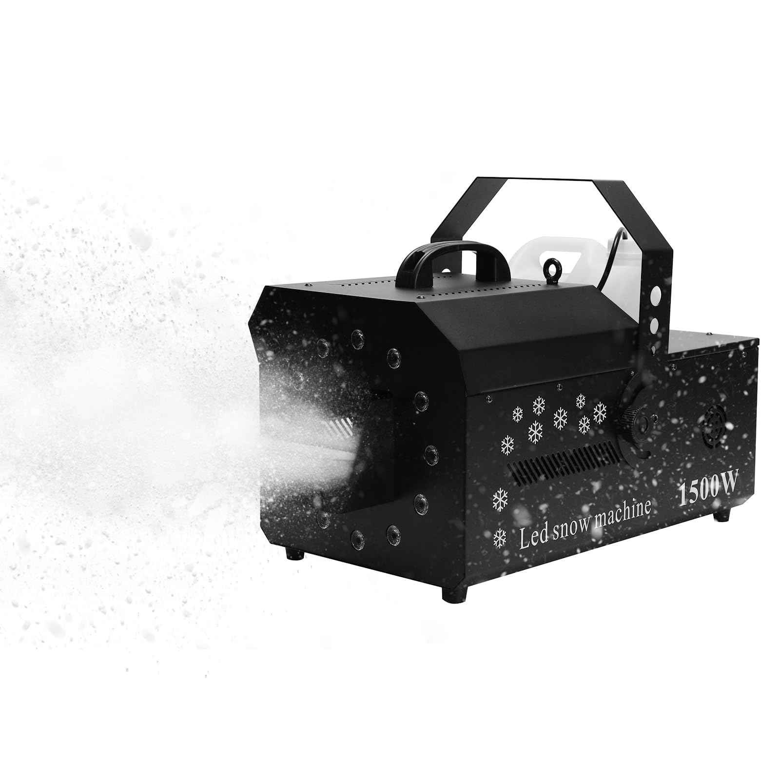 1500W LED Snow Machine with LCD Display & Remote Control - High Power Artificial Snow Maker for Outdoor Christmas, Wedding, Party & Stage Effects