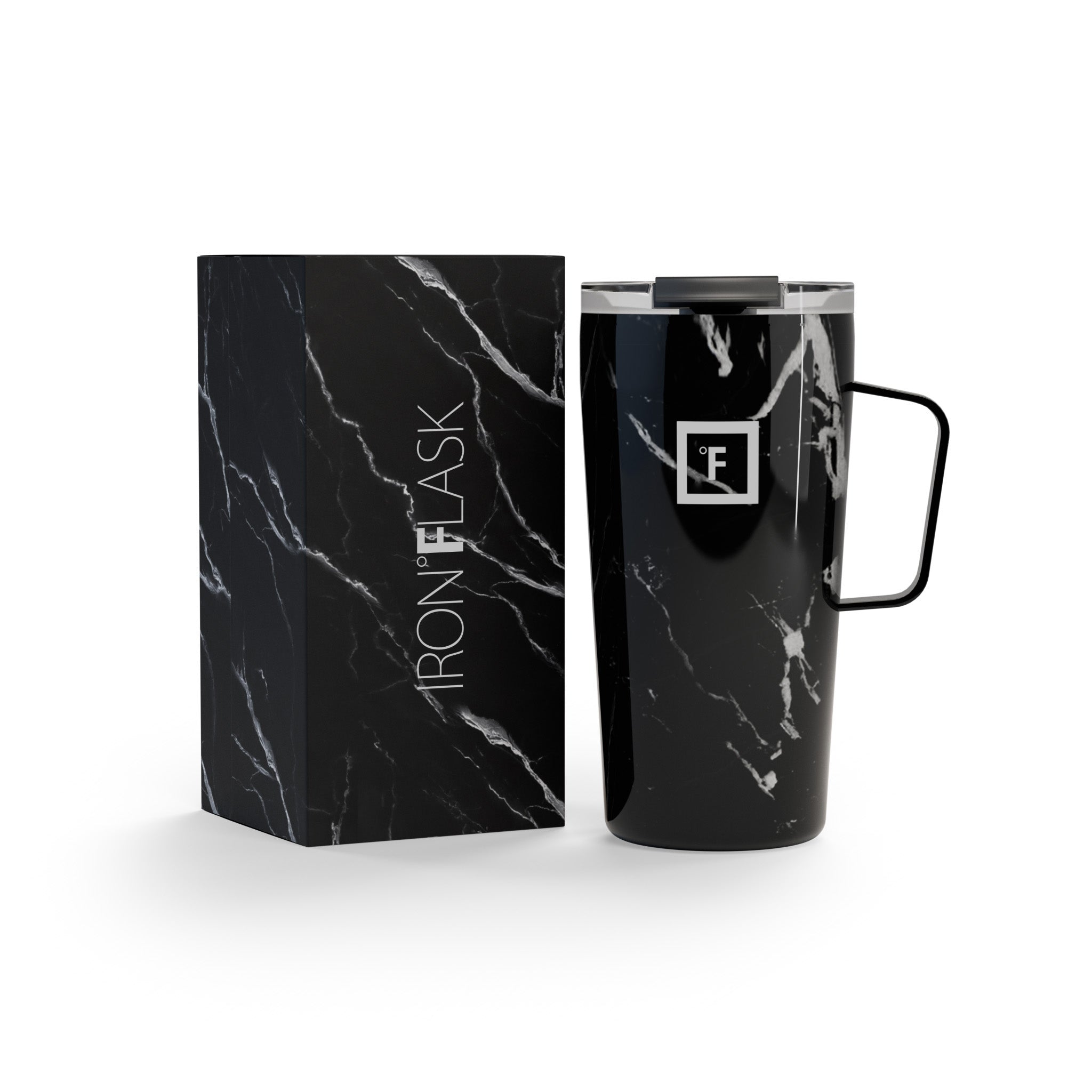 16 Oz Grip Coffee Mug - Insulated Travel Mug with Non-Slip Handle, Perfect for Hot & Cold Drinks - Ideal for Office, Commuting, Camping and Outdoor Activities