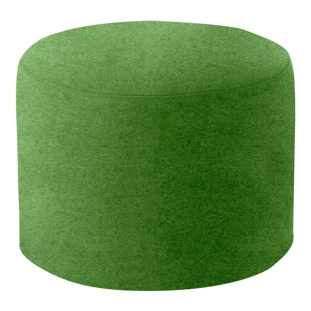 Softline Drum Pouf Ottoman - Round Floor Cushion for Living Room, Bedroom & Nursery - Versatile Seating & Footrest - Plush & Comfortable - Perfect for Relaxing, Lounging & Decorating