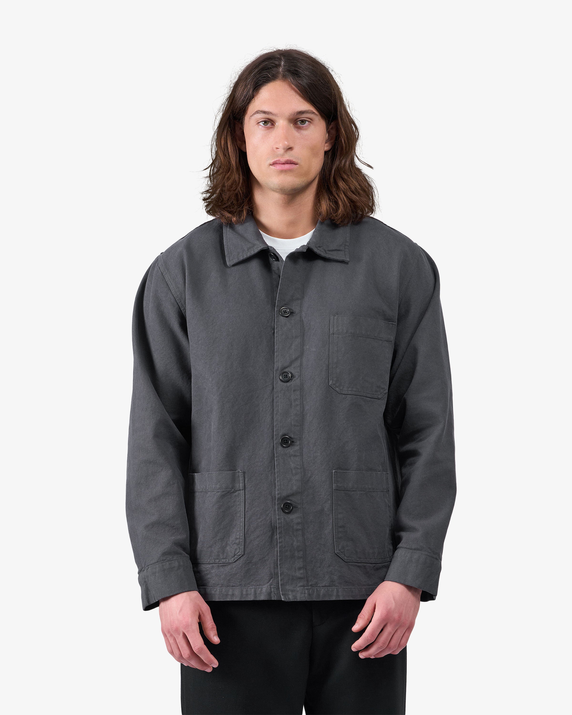 Premium Organic Workwear Jacket for Men & Women - Lava Grey | Durable & Comfortable Outdoor Work Jacket for Construction, Hiking & Casual Wear