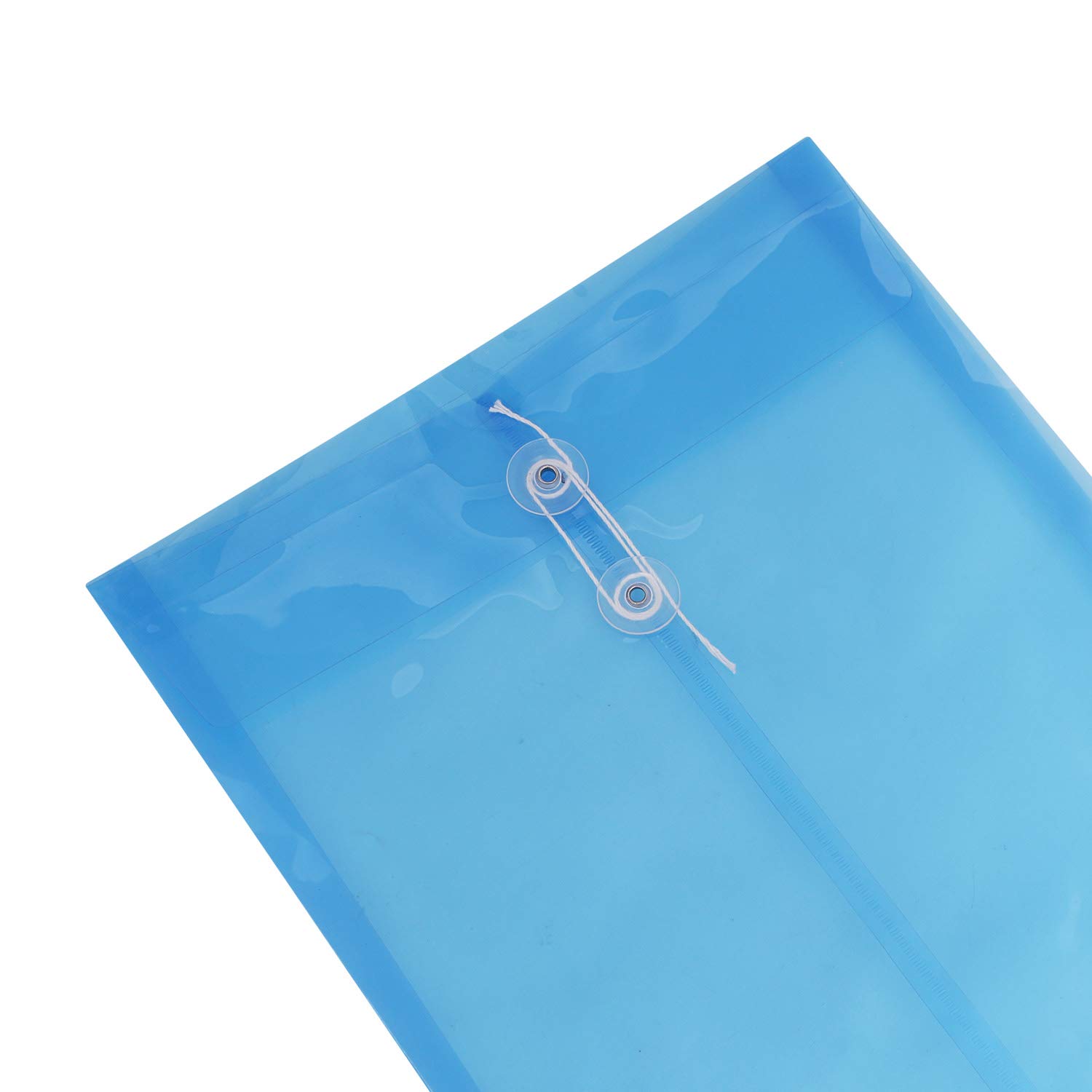 12Pcs A4 Clear Plastic Envelope Document Folders with String Closure - Waterproof Letter Size File Jackets, Expanding Project Pockets for Office, School & Home Organization (Multipurpose Business Supplies) - Perfect for Document Storage, Filing Systems & Office Organization