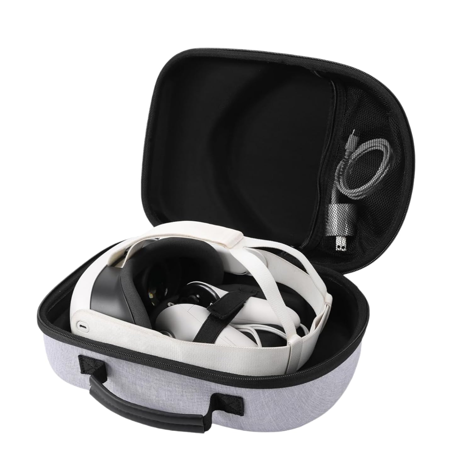 Meta Quest 3S/3 VR Headset Hard Carrying Case - Protective Travel Storage Box for VR Accessories | Durable Portable Case for Home, Travel & Gaming Sessions