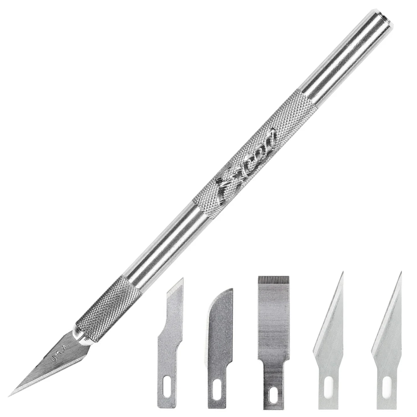 Excel Craft Knife Set with 5 Extra Blades & Safety Cap - Precision Cutting Tool for DIY, Scrapbooking, Model Making & Art Projects (19001)