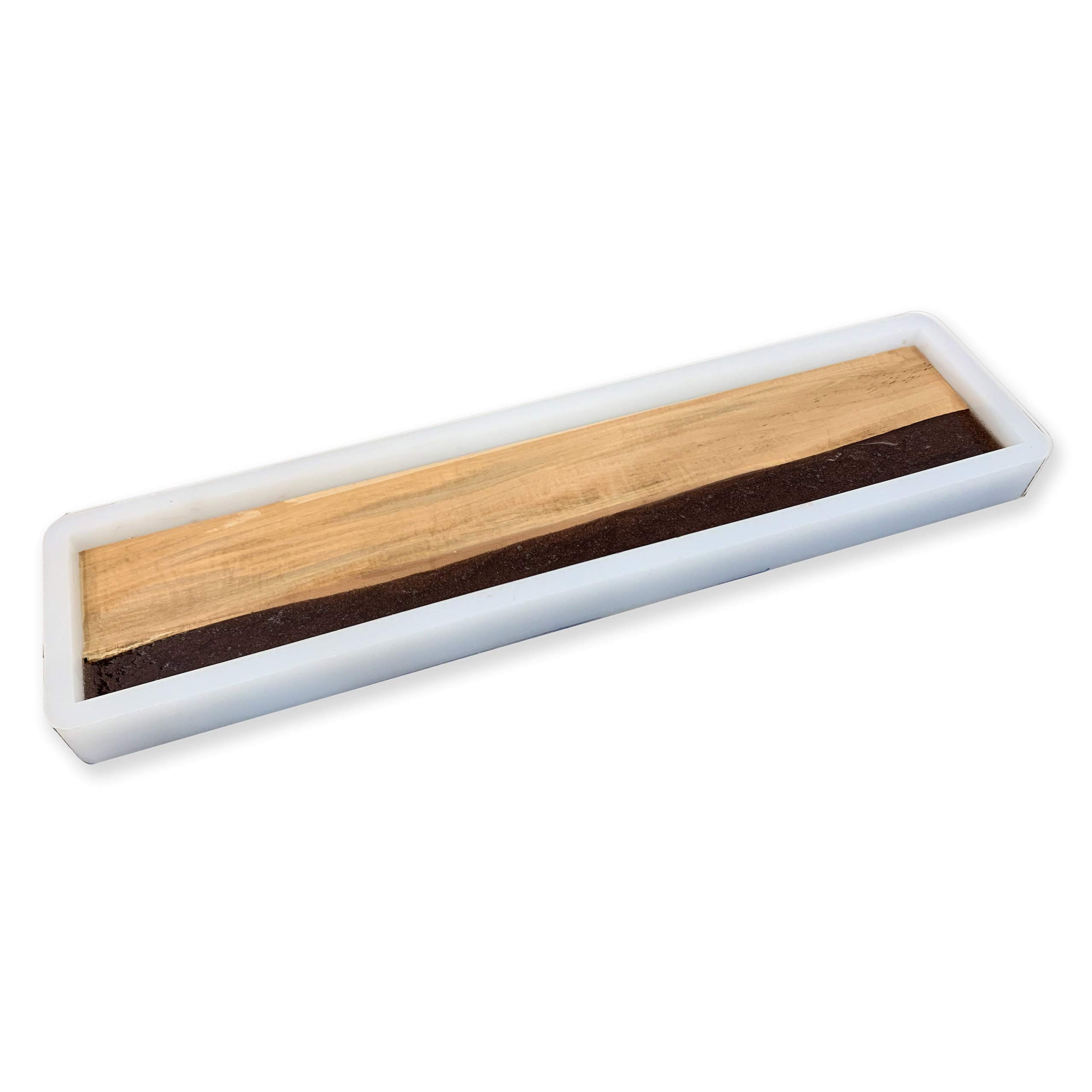 Premium Epoxy Resin Silicone Mold for Charcuterie Boards, Serving Trays & Wood Resin Art - 25x5x1.5 Inch Large DIY Craft Mold - Perfect for Cheese Platters, Wedding Gifts & Home Decor