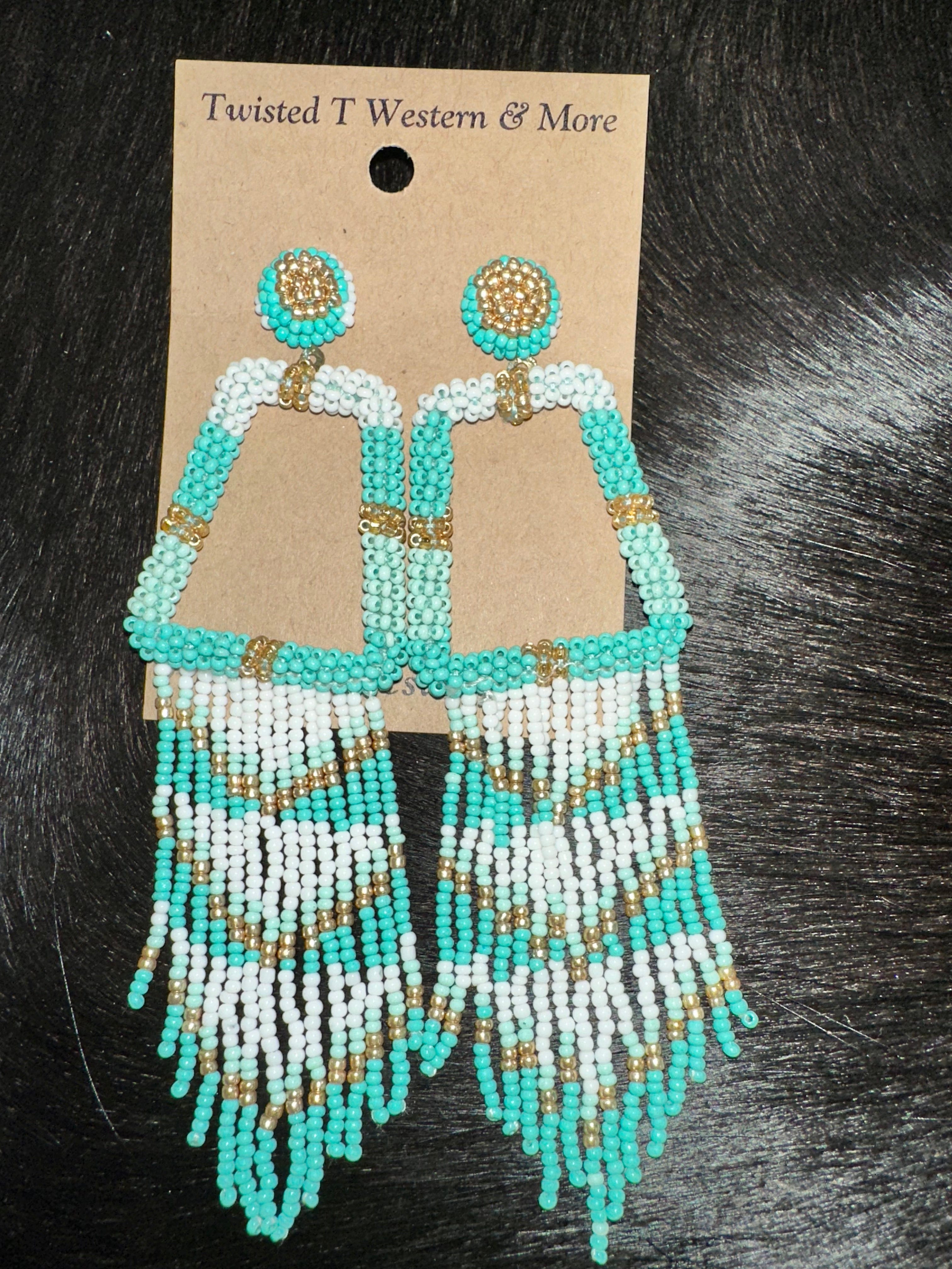 Mint Malia Seed Bead Earrings - Handmade Bohemian Dangle Earrings for Women | Perfect for Boho Fashion, Parties & Everyday Wear