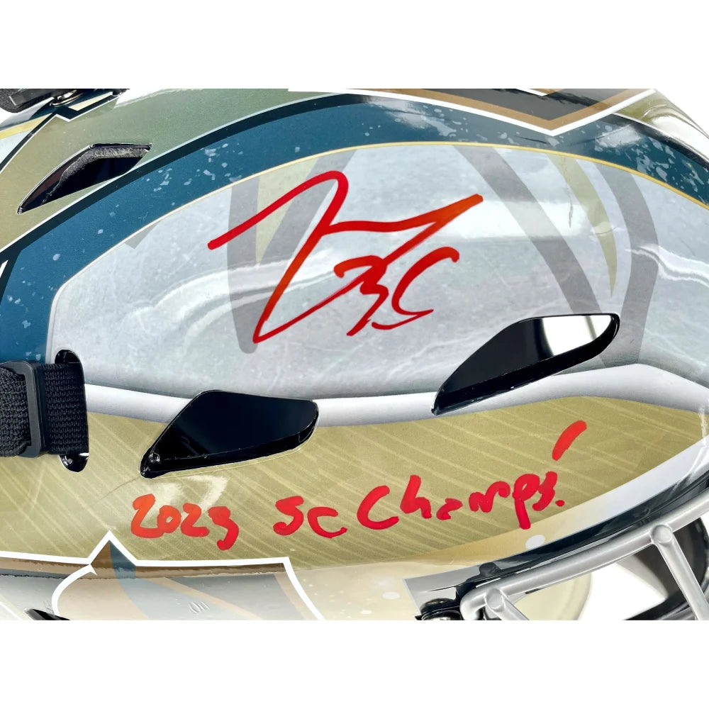 Logan Thompson Autographed Vegas Golden Knights Goalie Mask - Limited Edition #D/23 with IGM COA - Perfect for Hockey Fans, Collectors & Sports Memorabilia Displays