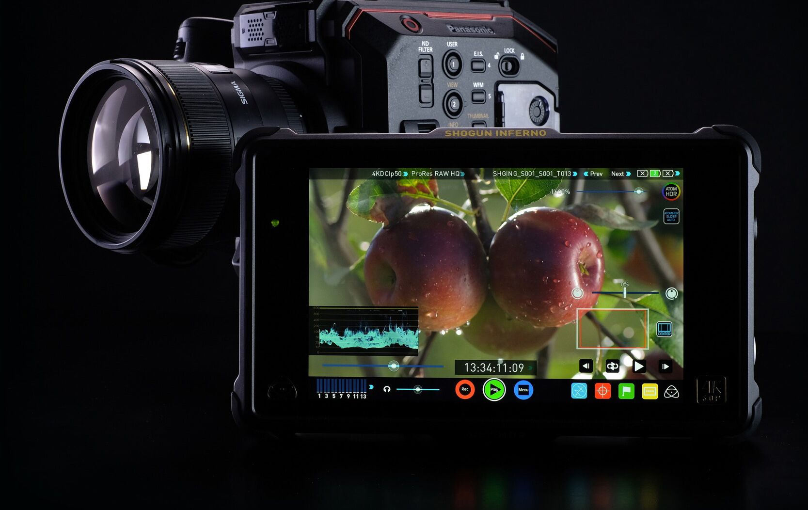 Atomos Shogun Inferno 7-inch 4K HDMI/Quad 3G SDI/12G SDI Video Recording Monitor for Filmmakers - Perfect for On-Set Monitoring, Live Production & Broadcast Studios