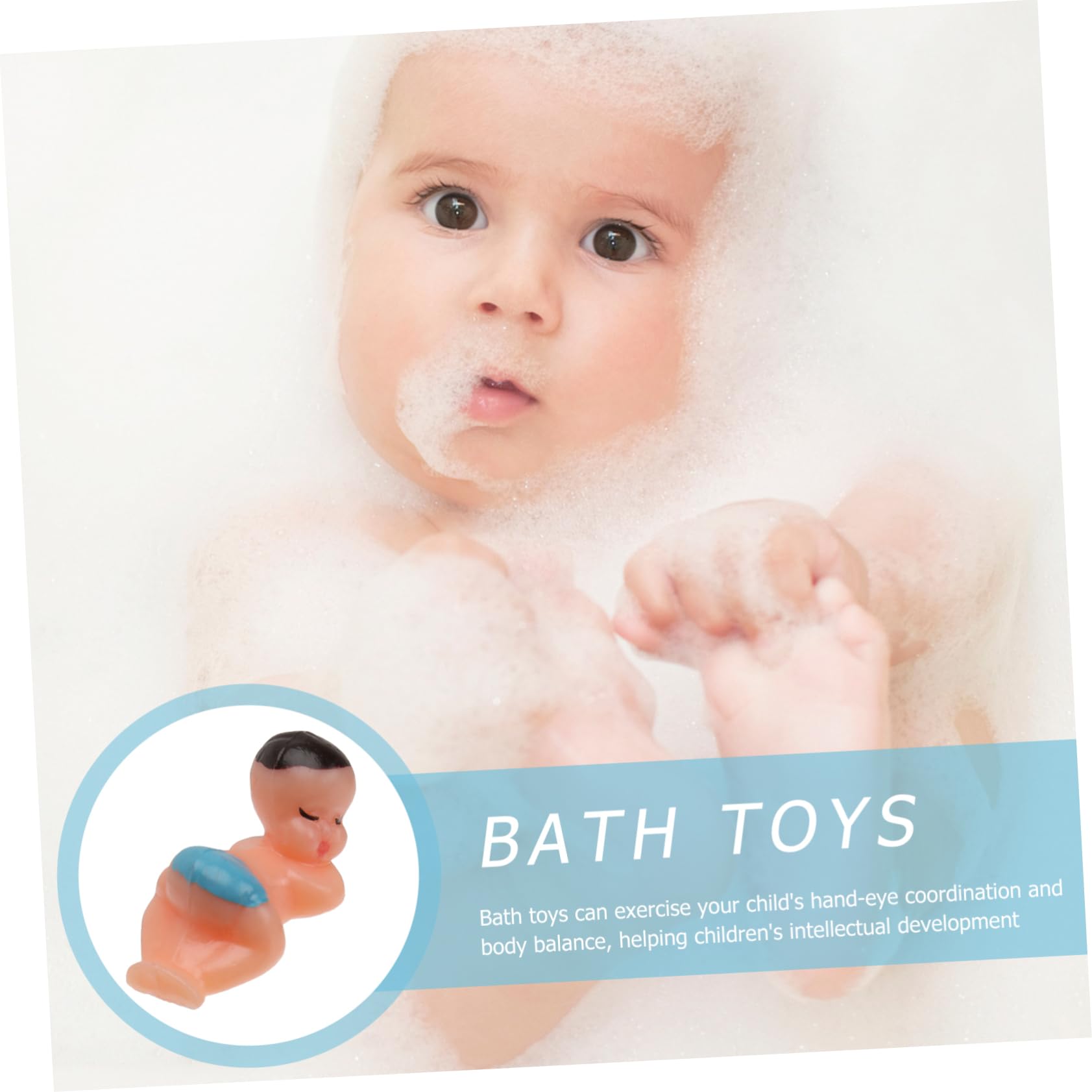 GLSTOY 100pcs Bath Toys for Kids - Mini Floating Shower Toys Set for Toddlers & Babies - Fun Bathtub Water Play Toys for Sensory Development & Bath Time Fun