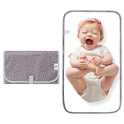 Portable Baby Changing Pad - Waterproof & Lightweight Diaper Changing Mat for Newborns & Infants - Soft Travel Changing Pad with Cute Patterns - Perfect for Nursery, Travel, and On-the-Go Diaper Changes